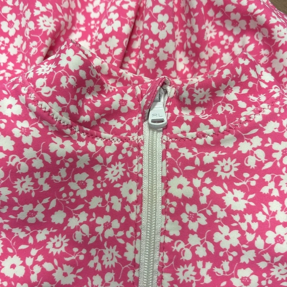 Ralph Lauren Pink and White Floral bathing suit 12mo